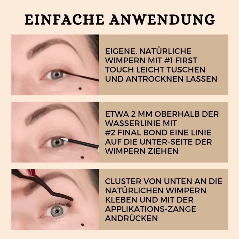 Wimpernkleber für Cluster Lashes – Bild 3